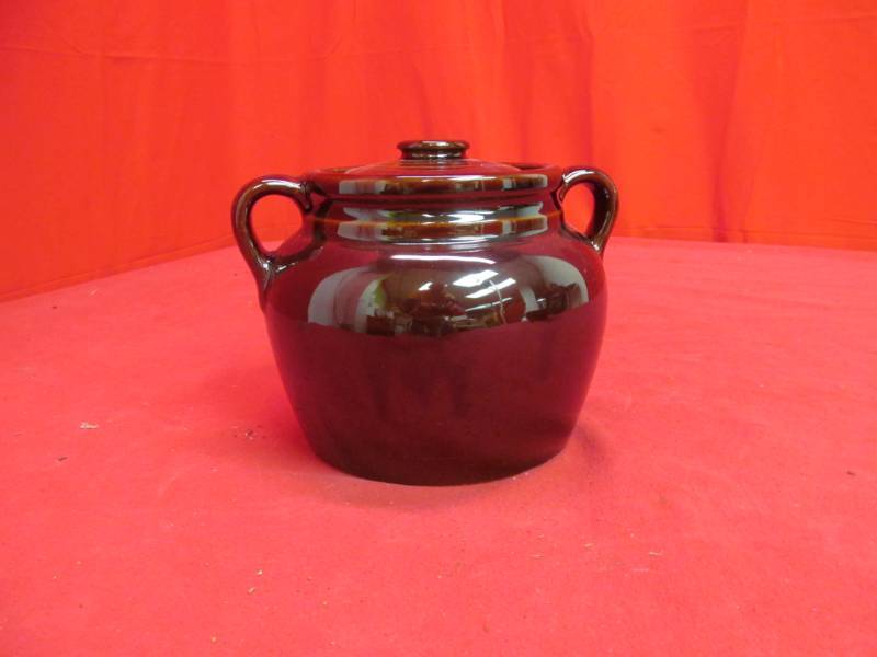 stoneware bean crock