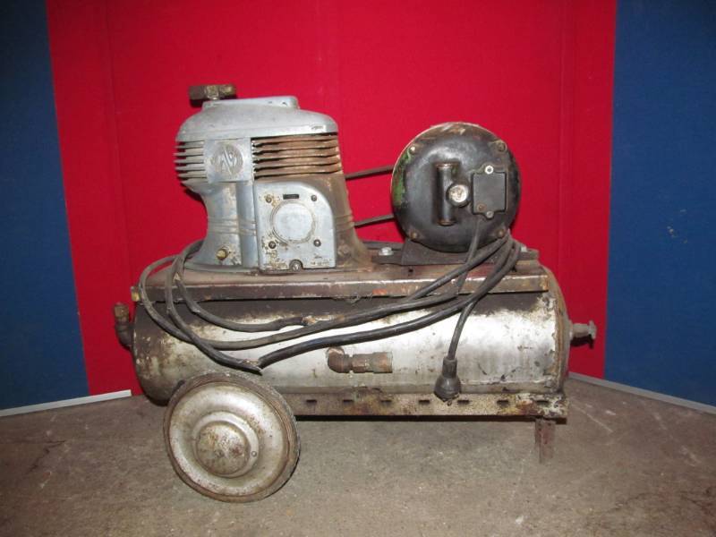 vintage Montgomery Wards air compressor