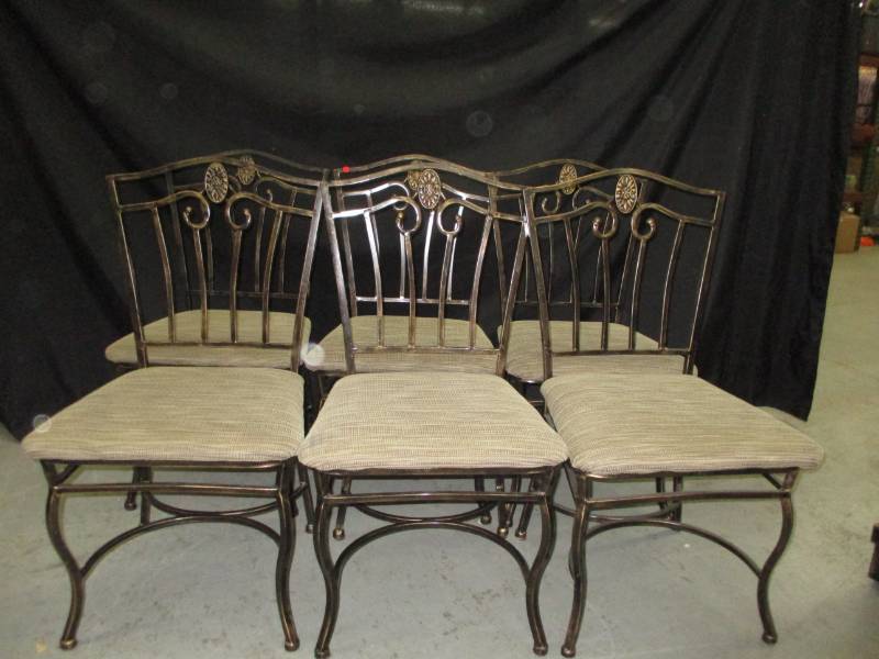 6 Heavy Duty Metal chairs