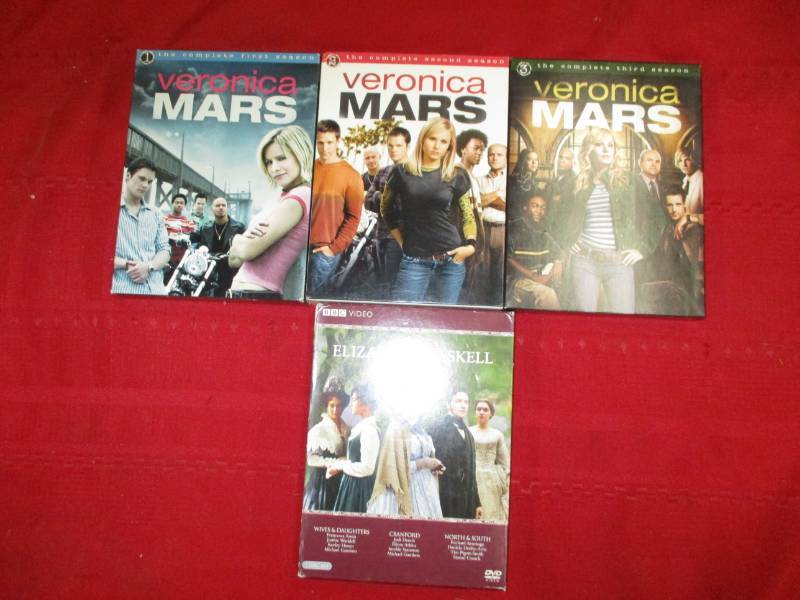 Veronica Mars Season 1-3 and Elizabeth Gaskell dvds