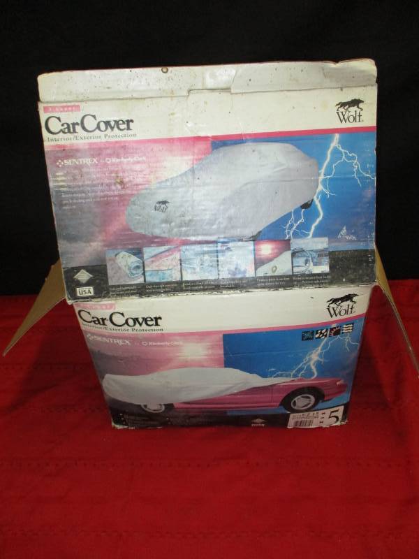 Grey car cover