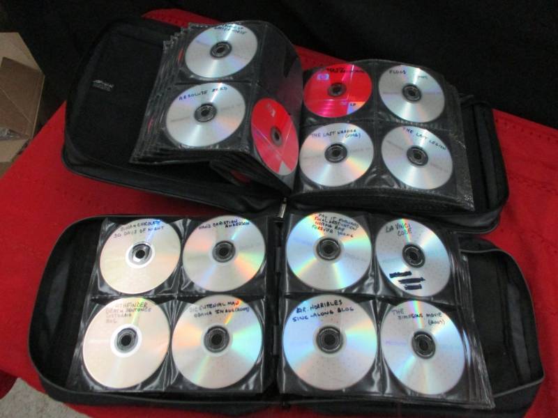 Hundreds of recorded movies on dvd