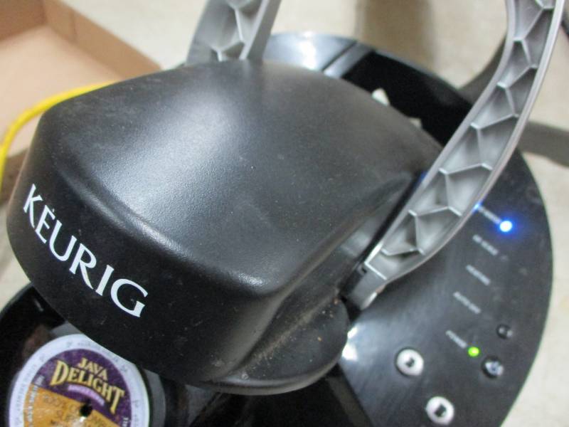 portable vacuum and Keurig coffee maker