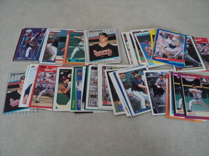 75 tom Glavine Cards...