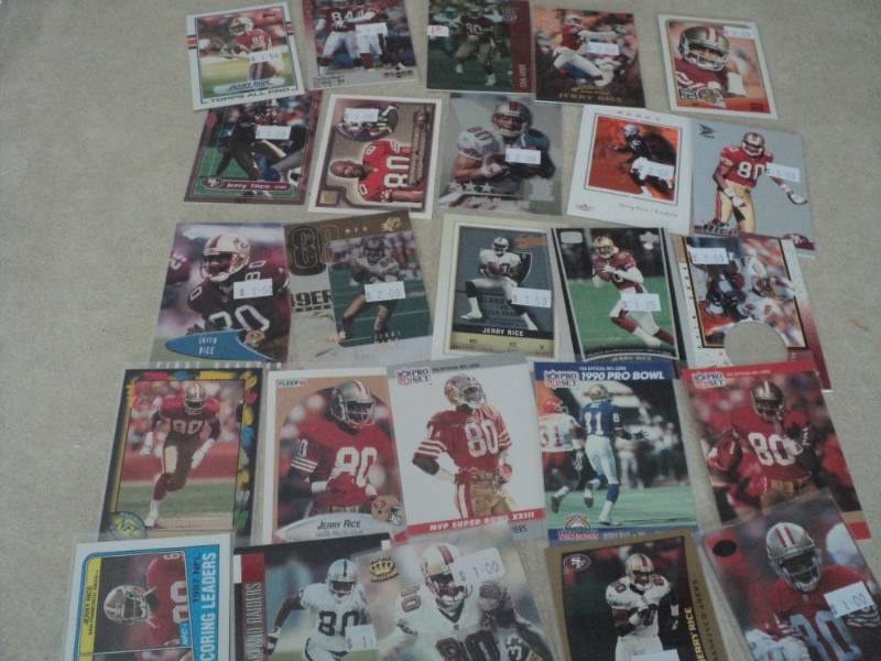 25 Jerry Rice Cards...