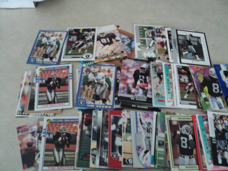 100 Tim Brown Cards...