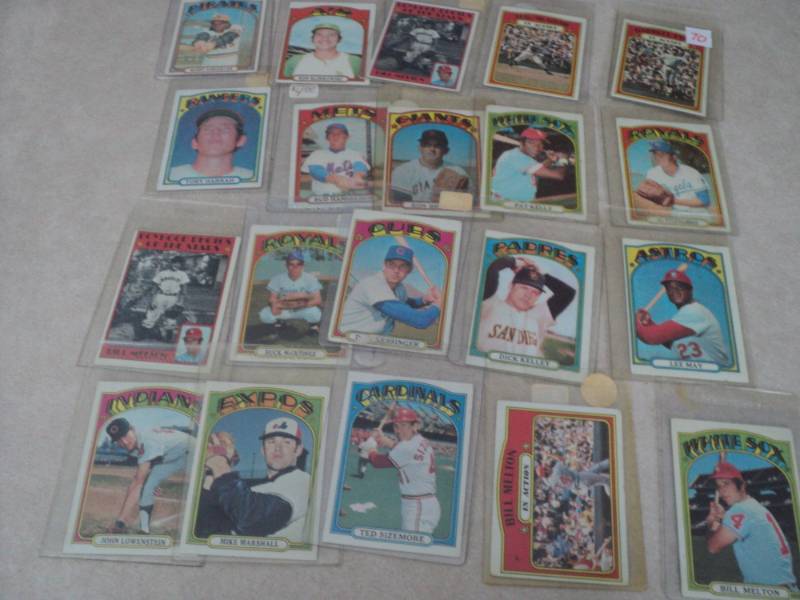 20 1972 Baseball Cards...
