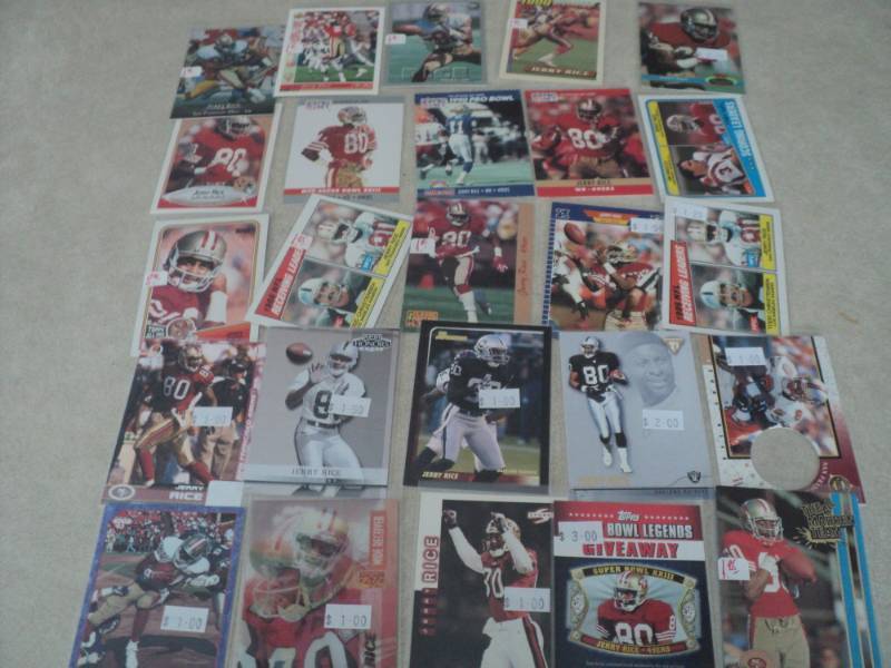 25 Jerry Rice Cards...
