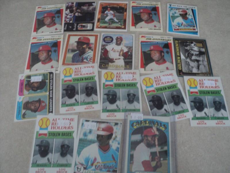 Lou Brock Cards...