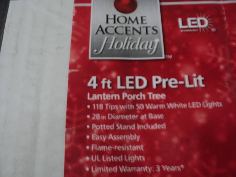 Home Accents 4 ft Pre Lit Lantern P...