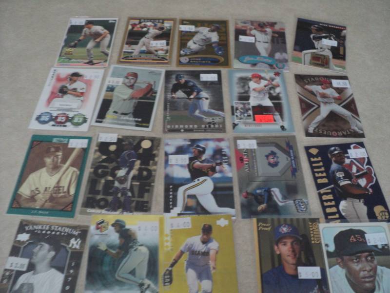 20 Baseball Insert Cards...