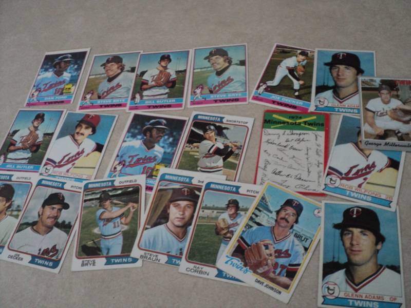 20 1970s Minnesota Twins Cards...