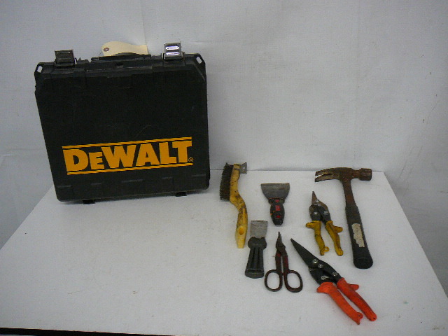 lot 11 image: Hand Tools and DeWalt Box