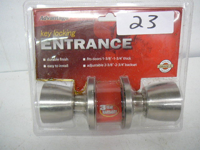 lot 23 image: NEW Entrance Lock and Key Set