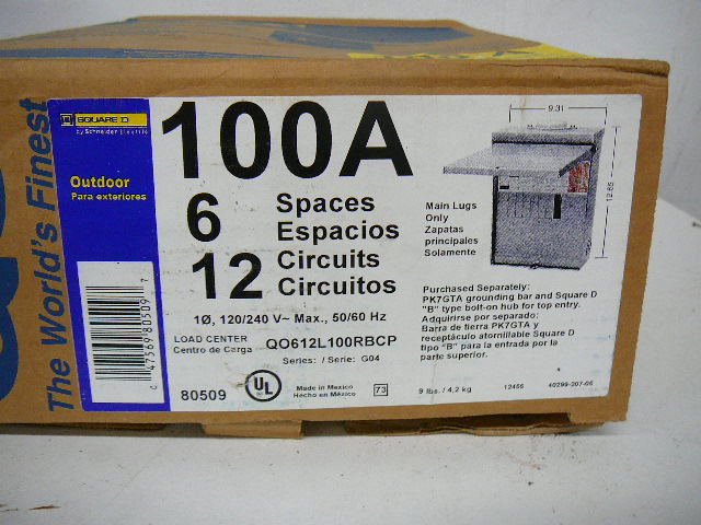 lot 27 image: Circuit Breaker Load Center