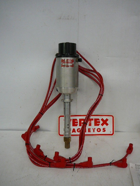 lot 55 image: Vertex Magneto With Plug Wires Extra Cap  # 113973