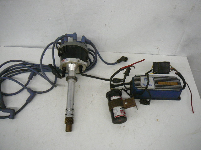 lot 63 image: MSD Distributor #8356 with plugs and wires