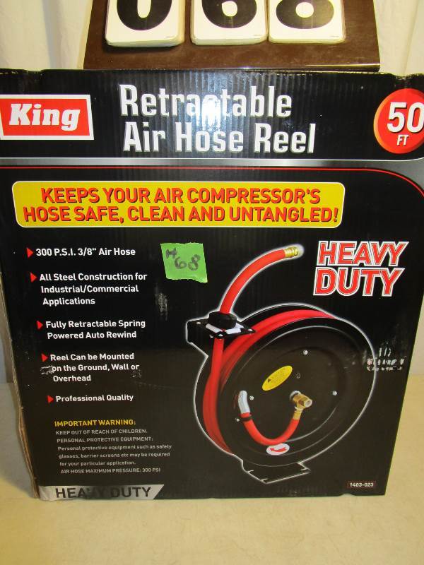 lot 68 image: Retractable Air Hose Reel