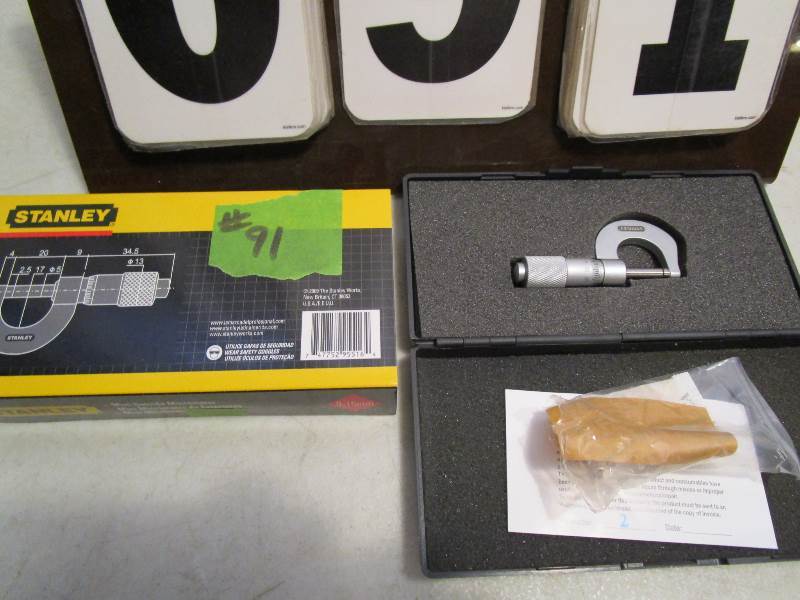 lot 91 image: Stanley Mini Micrometer