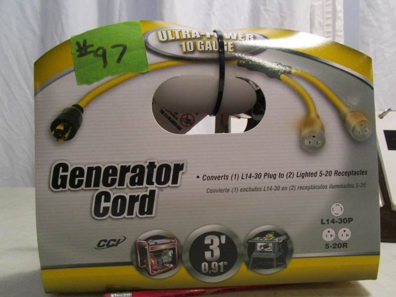 lot 97 image: Ultra Power Generator Cord