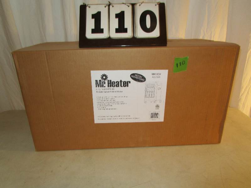 lot 110 image: Mr. Heater Radiant Cabinet Heater