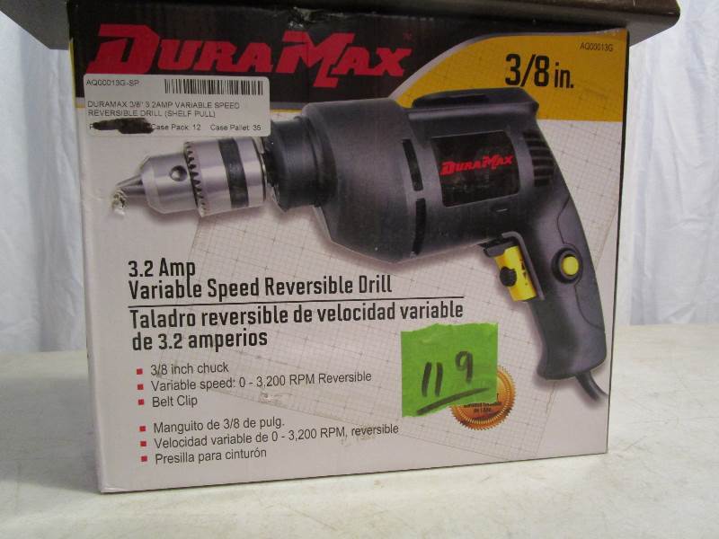lot 119 image: DuraMax  38 Reversible Drill