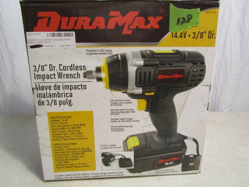 lot 128 image: DuraMax 38 Cordless Impact Wrench
