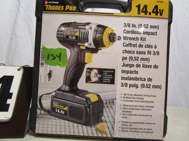 lot 134 image: All Trade Pro 38 Cordless Drill