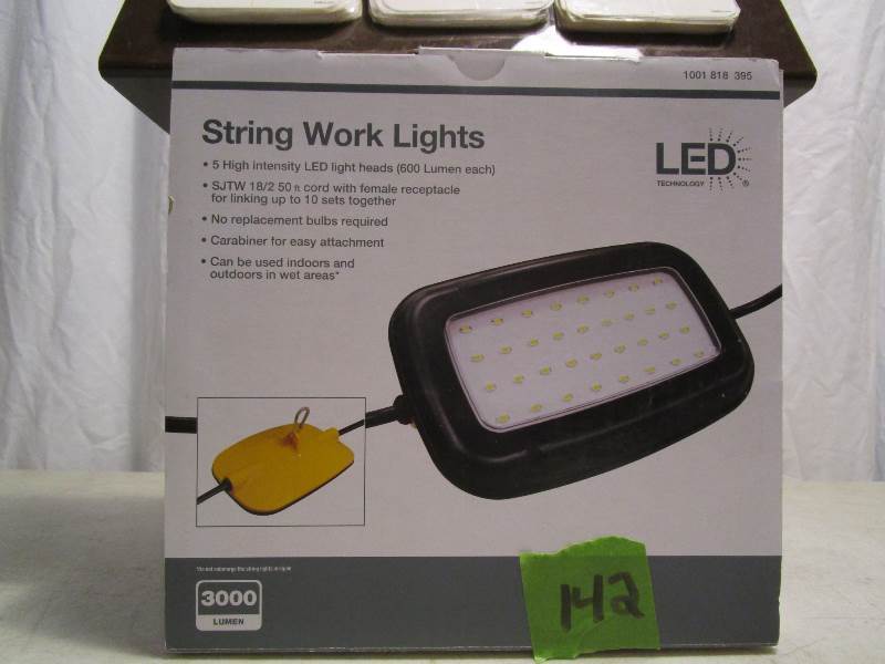 lot 142 image: LED String Work Lights