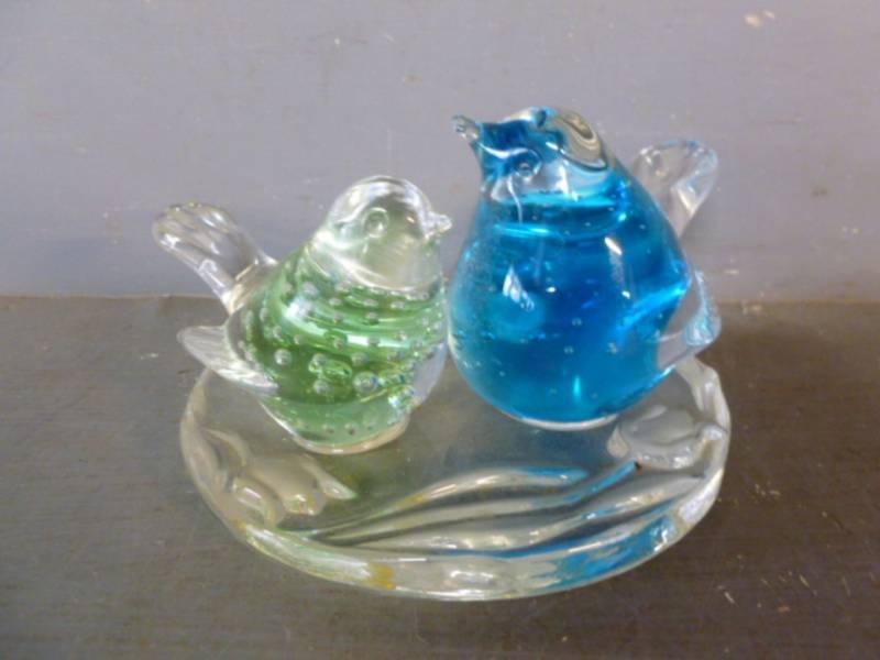 lot 96 image: Glass Birds