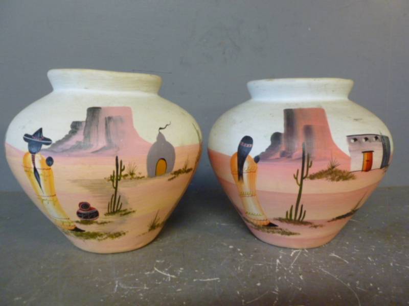lot 99 image: Southwest Vases