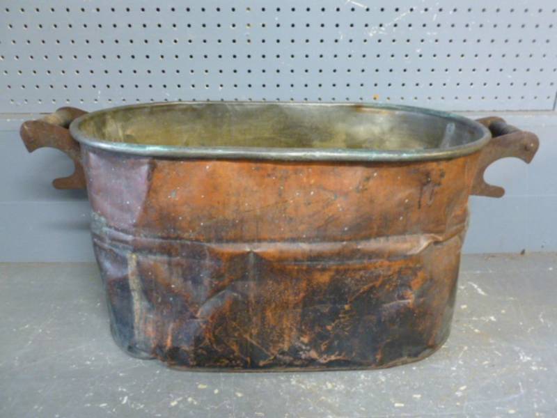 lot 124 image: Vintage Copper Boiler