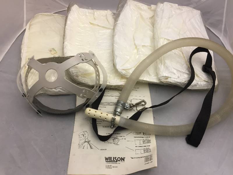 lot 433 image: Willson 4000 Series Supplied Air Hood Respirators