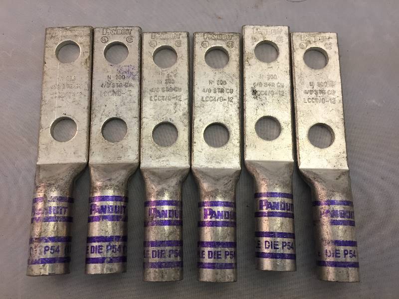 lot 411 image: 6 Panduit LCC 40-12 STR Cucompression Lug Terminal