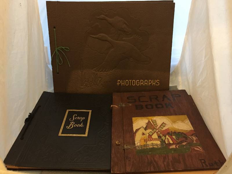 lot 446 image: Vintage Scrap Photograph Books
