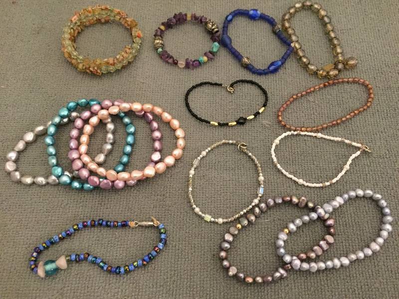 lot 546 image: Bracelets - Pearl Stone Crystal More