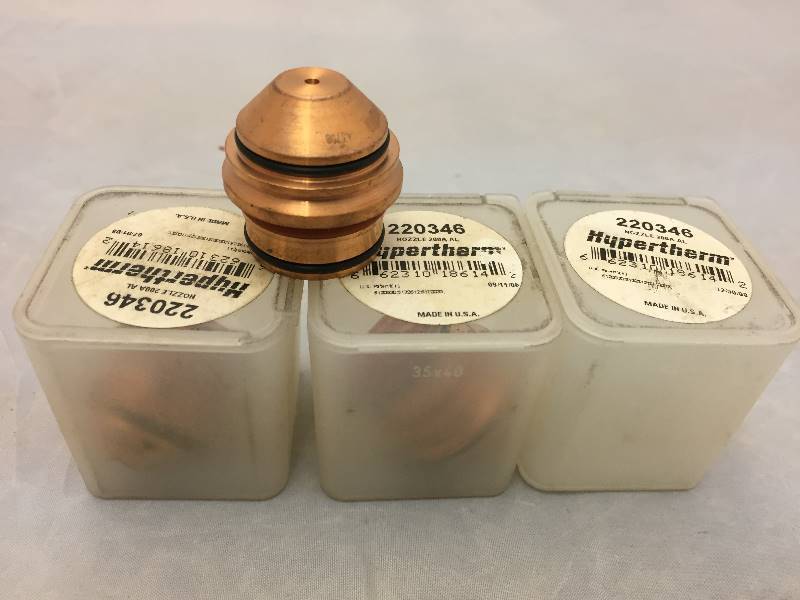 lot 494 image: Qty 3 #220346 Hypertherm Nozzle