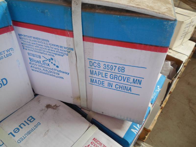 lot 204 image: (1) 50 LB BOX OF 16D COATED SINKER NAILS