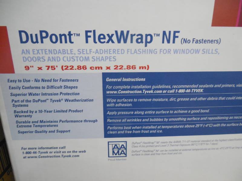 lot 351 image: Dupont Flex Wrap NF, 9 x 75