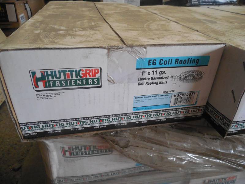 lot 90 image: 1 Coil Roofing Nail box of 7200 - NEW