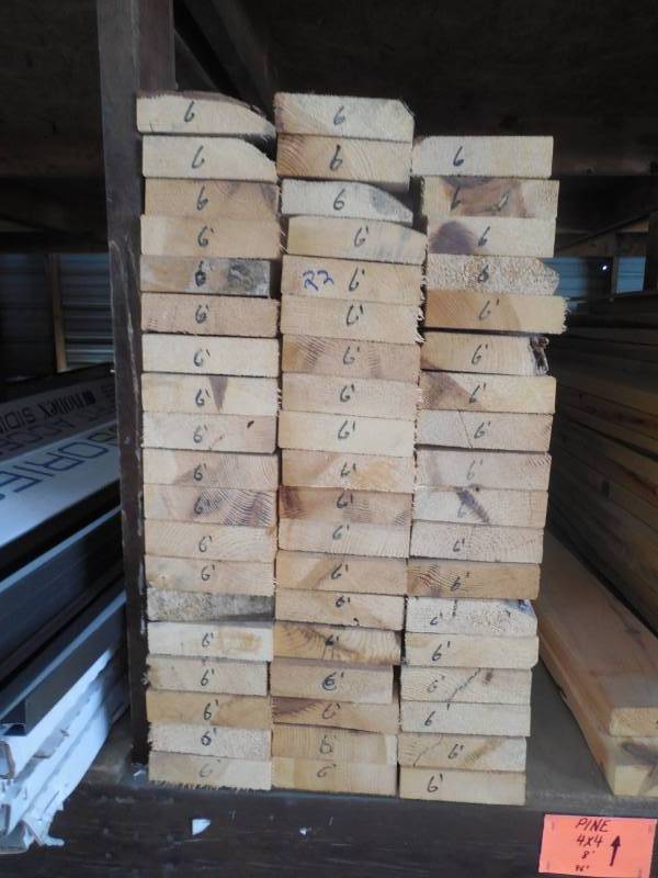 lot 22 image: (57) 2 x 6 x 6  Pine Construction
