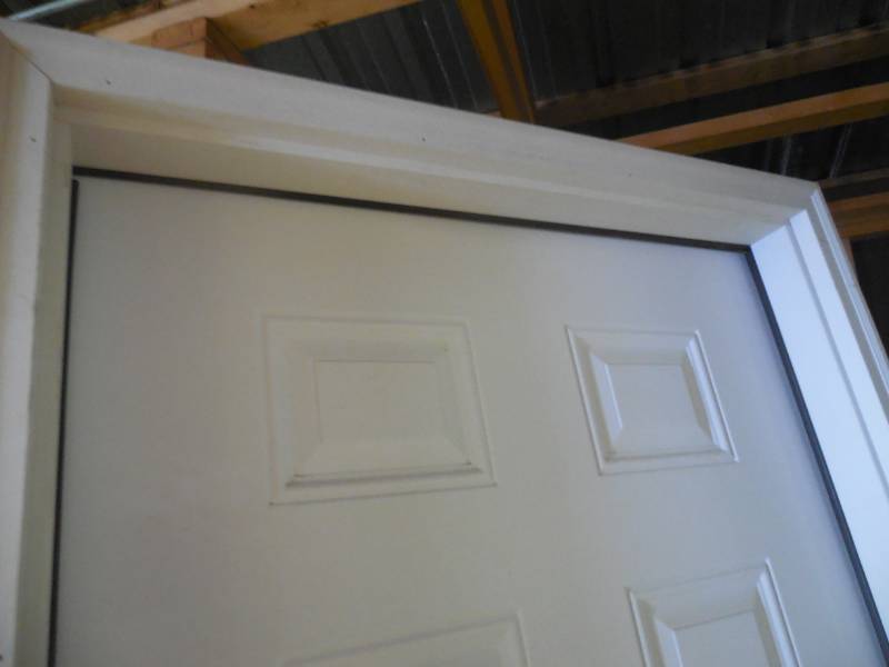lot 51 image: STEEL INSULATED ENTRY DOOR 30 LEFT HAND DUAL BORE