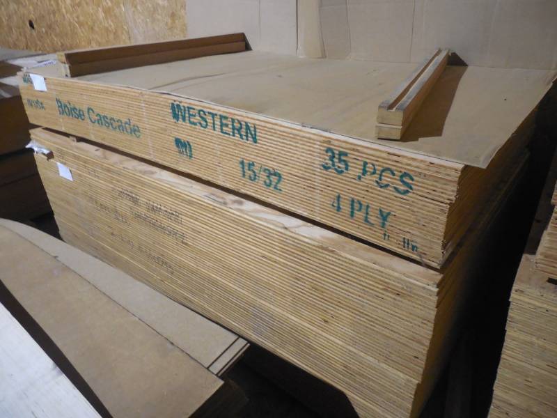 lot 155 image: (7) 4 X 8 X 1532 CDX PLYWOOD SHEETING