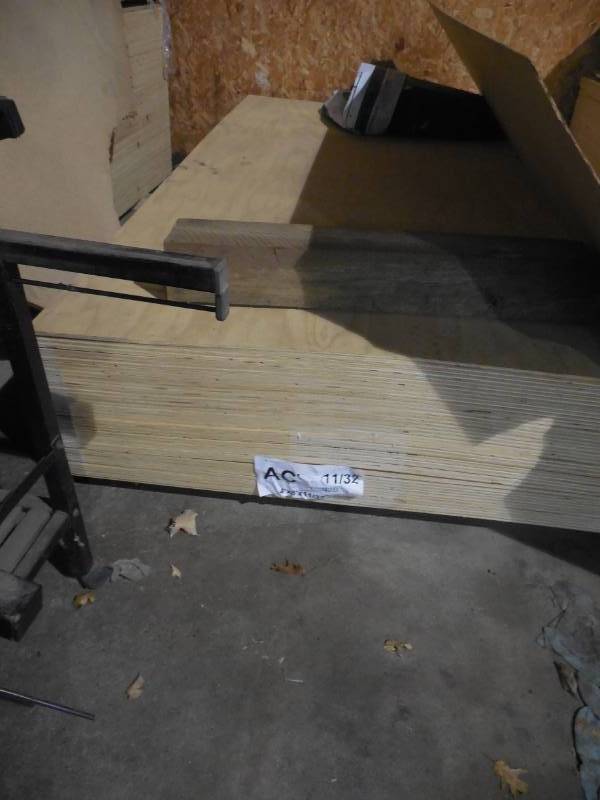 lot 159 image: (10) 4 X 8 X 1132 AC PLYWOOD SHEETING