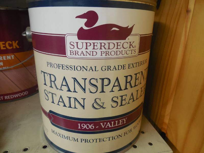 lot 263 image: 2 GALLONS SUPERDECK STAIN AND SEALER 1906 VALLEY