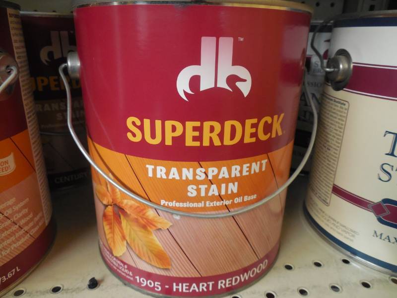 lot 264 image: SUPERDECK 1905 HEART REDWOOD STAIN