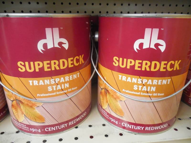 lot 265 image: 2 GALLONS OF SUPERDECK 1904 CENTURY REDWOOD