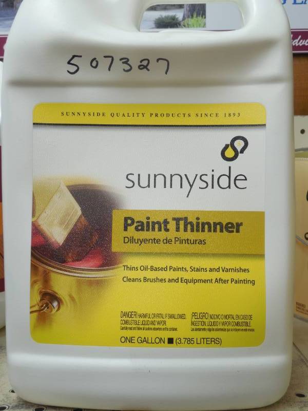 lot 273 image: (2) SUNNY SIDE PAINT THINNER GALLONS