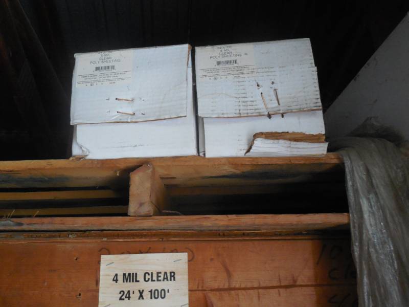 lot 188 image: 24 X 100 4 MIL CLEAR POLY