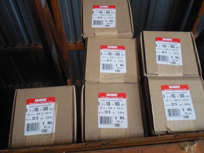 lot 209 image: 8 X 100 6 MIL CLEAR POLY